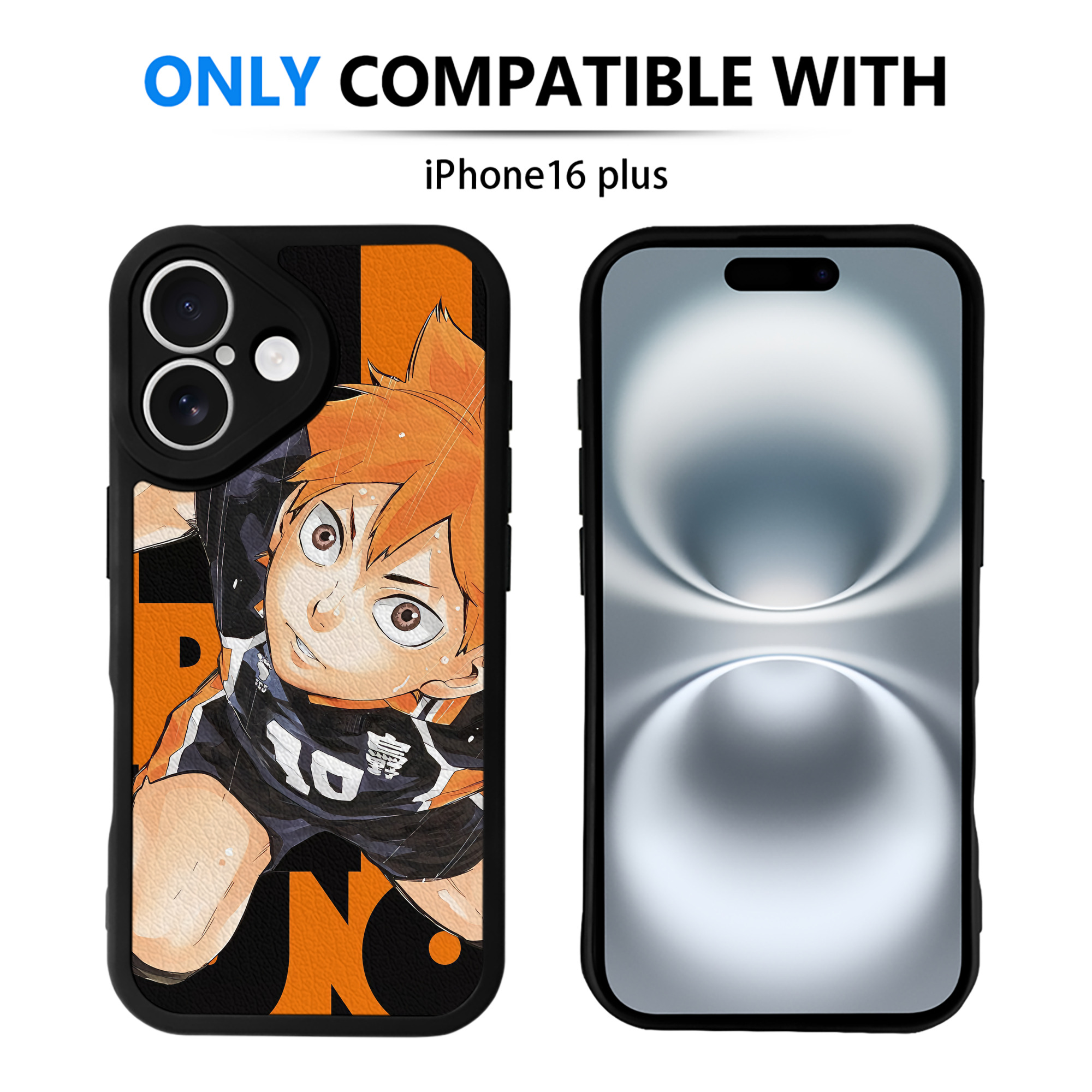 （画像用） ハイキュー!! Haikyu!! 【iPhone 16シリーズ対応】シリコンスマホケース（レザー調） 材質：シリコン